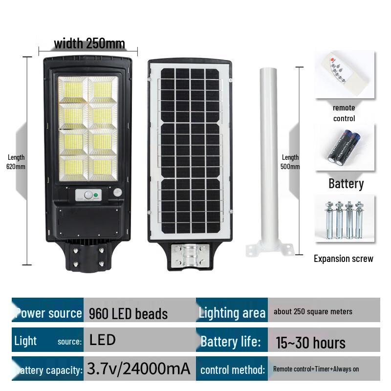 Hongchou Integrated Solar Motion Sensor LED Street Light