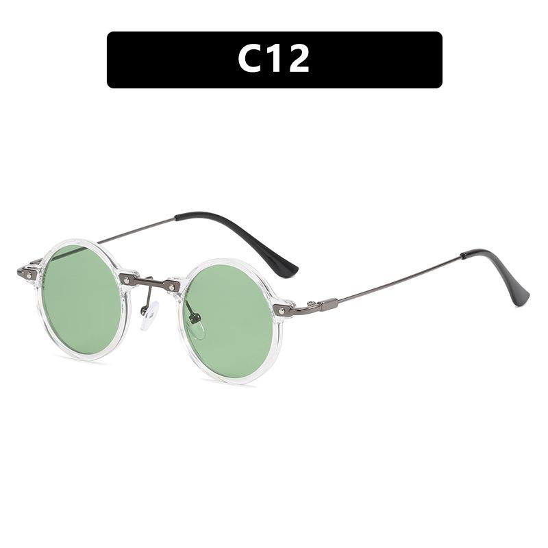 Small Frame Round Personality Hip Hop Sunglasses Retro Sunglasses Sunglasses