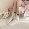 5 Pairs/Set Rabbit Embroidered Printing Women Short Socks Cat Pattern Cotton Socks  Women's Girl's