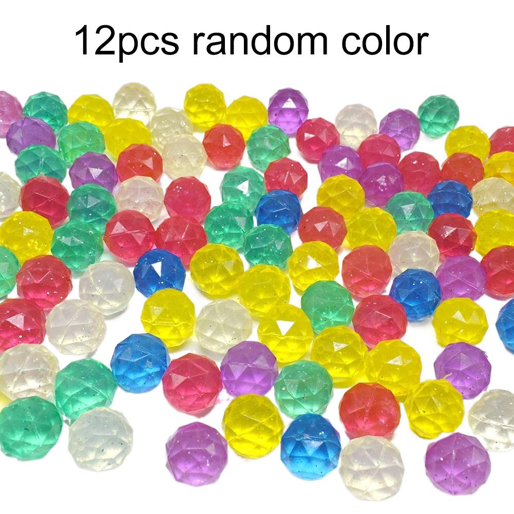 10/12/15/20pcs Bouncy Ball Elastic Balls 25mm Diamond Cat Toy Ball Elastic Colorful Indoor Pet Supplies for Household Use TMZ