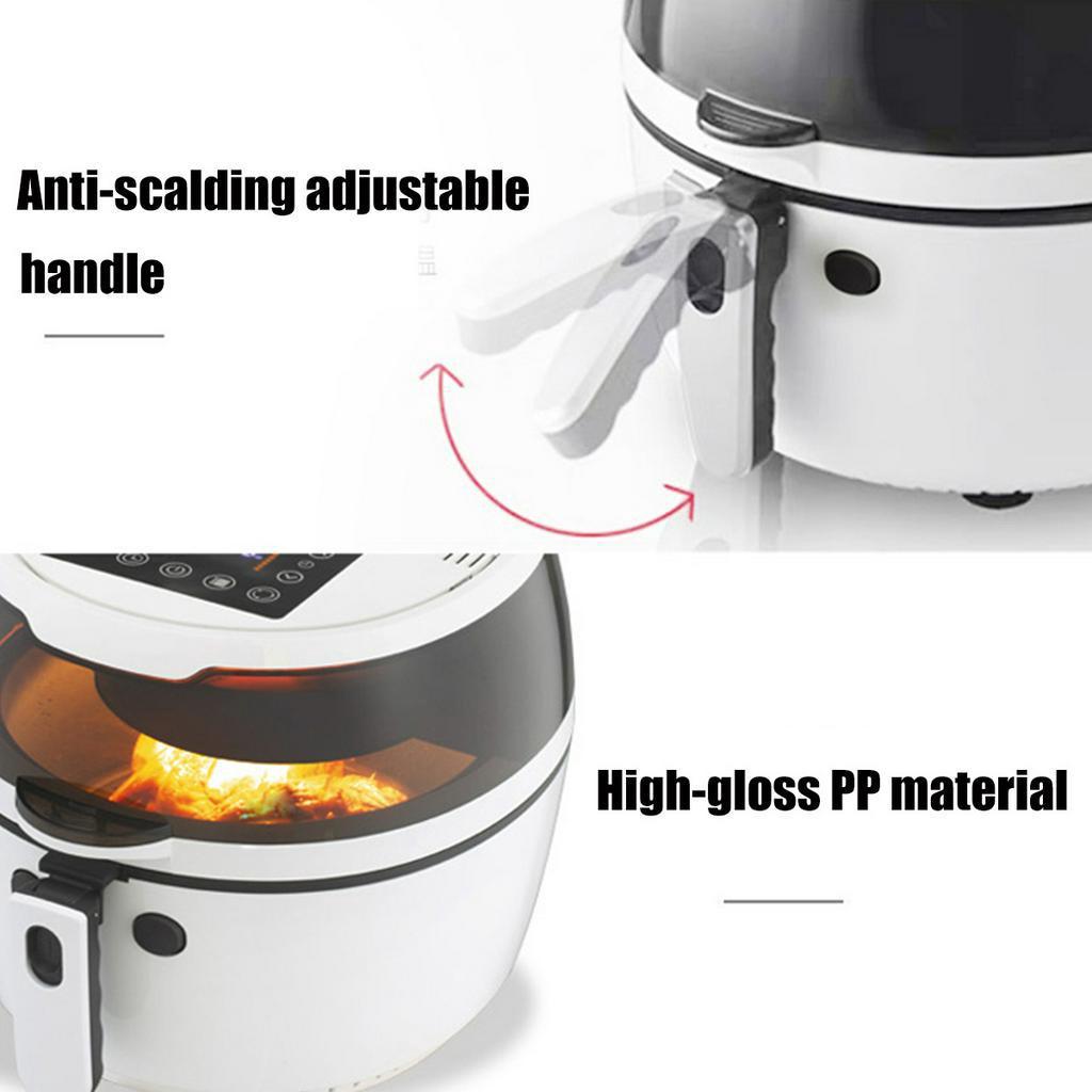 8L 1500W Health Fryer Cooker Smart Touch LCD Airfryer Pizza Oil Free Air Fryer Multi Function Smart Fryer for French Fries