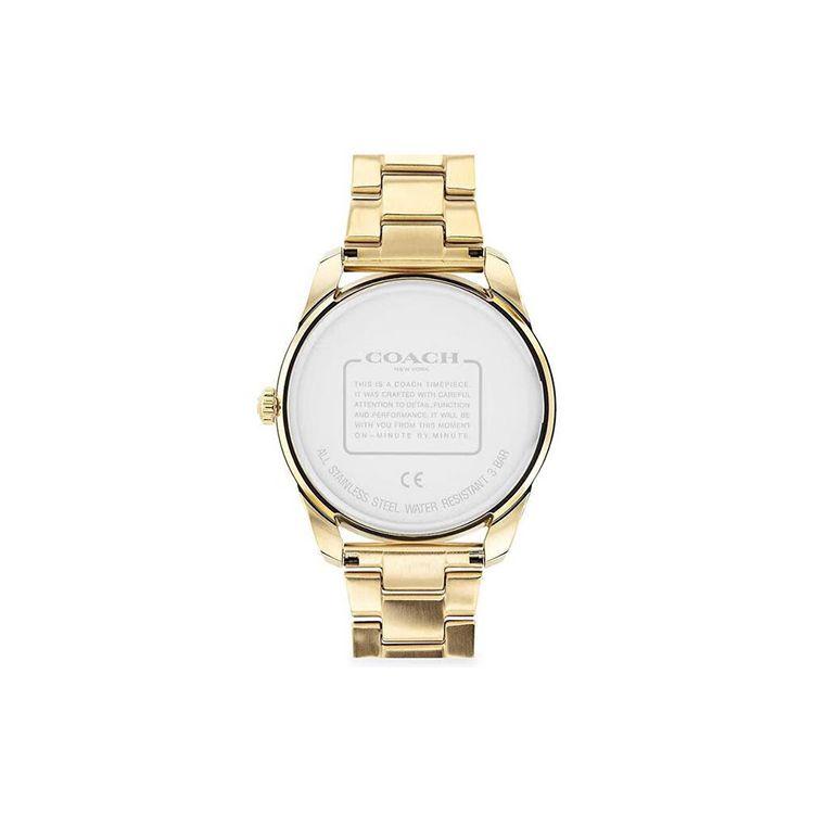 Coach Preston Series Quartz Watch Steel Bracelet 36Mm Gold Dial Women Watches 14503657
