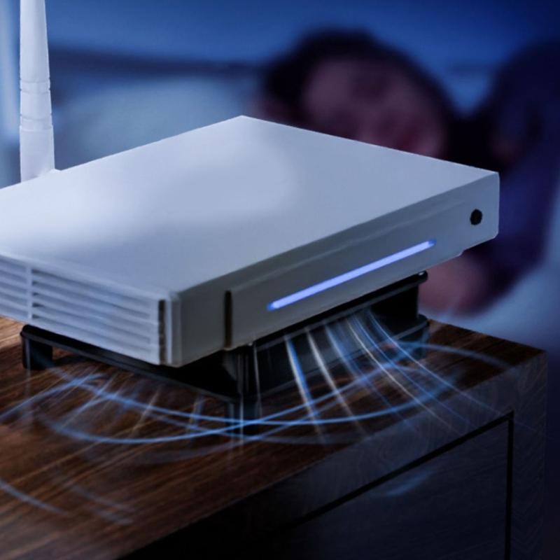 Dual 120 mm 12 V USB-Lüfter, 102 CFM große Luftstrom-Lüfterkühlung für Router, TV-Box, Mikrocomputer und andere