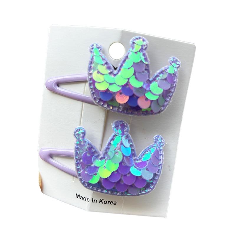 2 ST Nya Prinsessan Fjälligt Hjärta Flickor Hårnålar Härliga Barn Huvudbonader Hårspännen Hårklämmor Barrettes Håraccessoarer