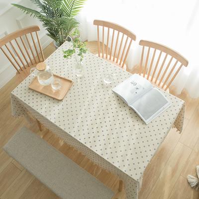 Tovaglia Rettangolare in Cotone e Lino Stampato per la Casa, Asciugamano Decorativo con Nappe, Antipolvere
