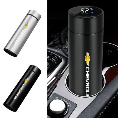 500ml Przenośny Inteligentny Termos Samochodowy Kubek z Wyświetlaczem Temperatury Dla Cruze Colorado Spark Captiva Malibu Trax Aveo