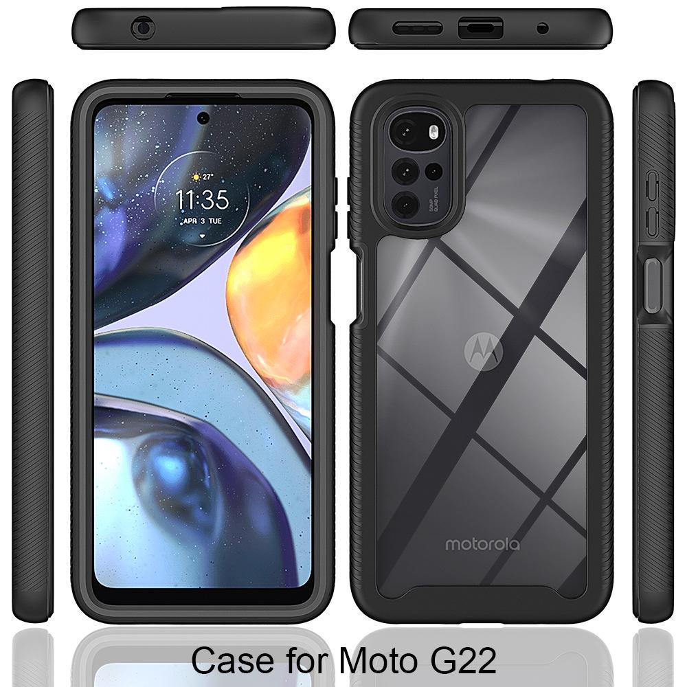 Motorola G22/Moto E32 PET Film Phone Case with Starry Sky Screen Protector