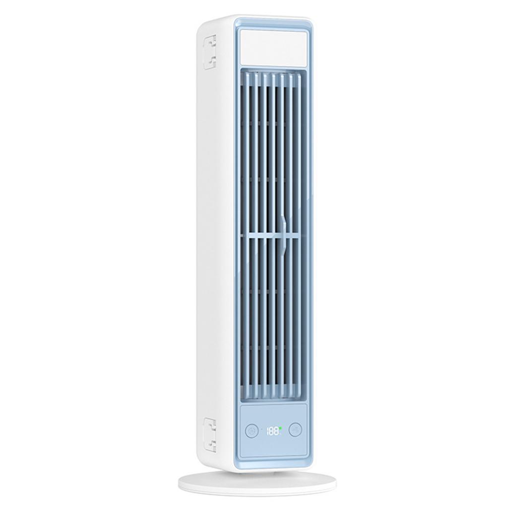 Mini Airs Conditioner Quiet Oscillating Standing/Lying Towers Fan Bladeless Floor Desk Fan Powerful Airs Cooler For Bedroom Home
