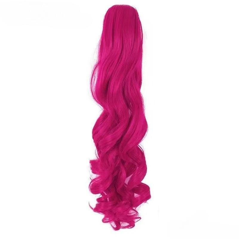 Anime Pinkie Pie Cos PP Pinkamena Diane Pie Cosplay Personification My Cos Cute Lovely Pink Wig Wavy Curls Party Synthetic Hair