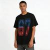 Vintage American Style 67 Star Stripes Print Casual Unisex T-Shirt Pure Cotton T-shirt