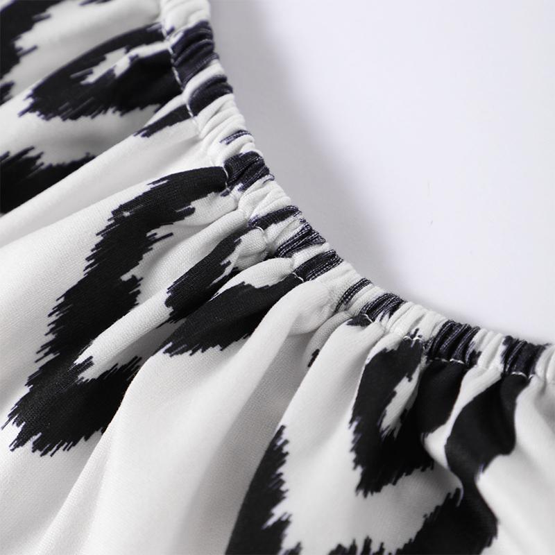 Модное принтованное платье-миди на бретельках для женщин — фото 10