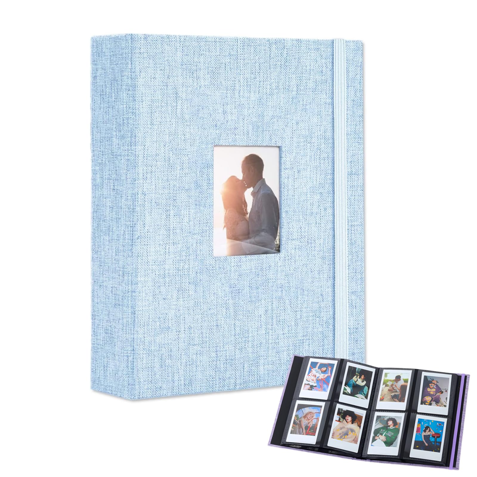 

Альбом-кейс Instax «Солнечное сияние», Держатель для фото Instax, Книга Instax, Фотоальбом, Камера Polaroid, Большая вместимость, Стильное хранение фото (синий)