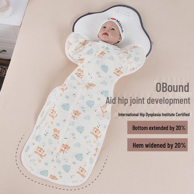 Novorozenecká zavinovačka z čisté bavlny - Antireflexní spací pytel na jaro, léto a podzim