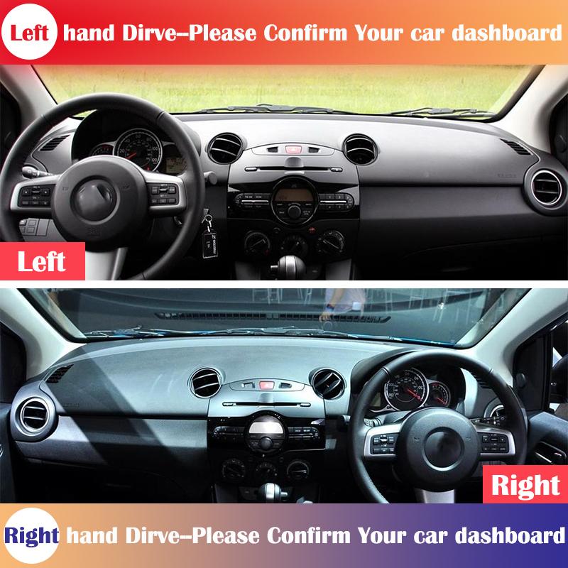 for Mazda 2 Demio 2007~2014 DE Anti-Slip Mat Dashboard Cover Pad Sunshade Dashmat Car Accessories 2013 2012 2011 2010 2009 2008