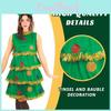 Christmas Tree Cosplay Dress For Women With Polyester And Nylon Fabric For Holiday Themed Events