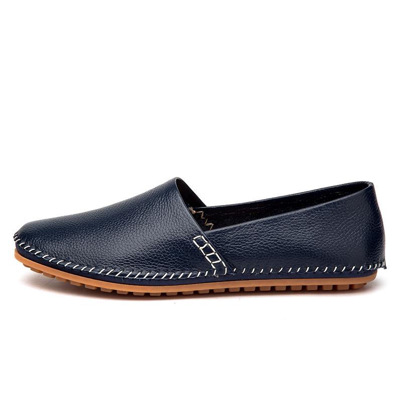 Fashion Men's Driving Shoes Leather Slip-on Mocassin Homme Loafers Casual Breathable Soft Comfortable Big Size 50 Zapatos Hombre