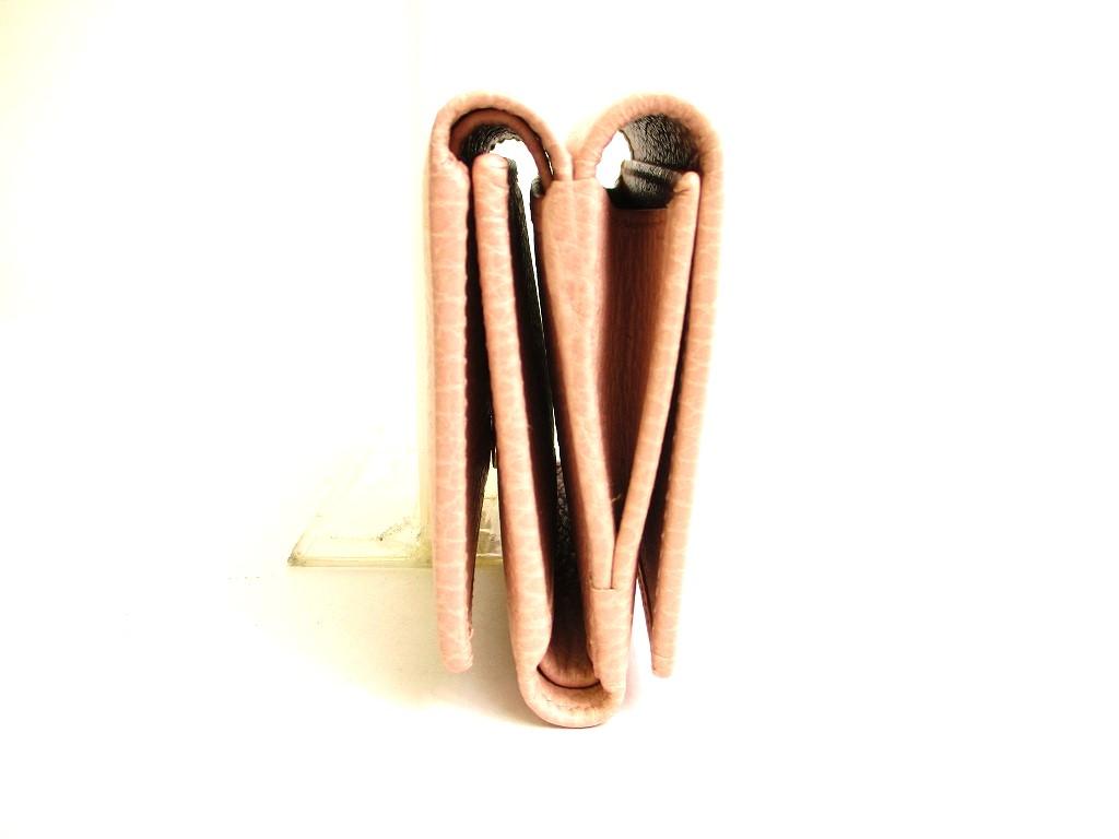 Authentic GUCCI Double G Marmont Light Pink Leather Trifold Wallet #9926  Refurbished