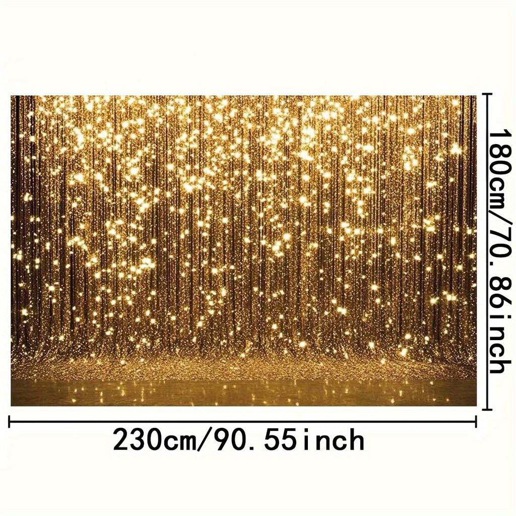1 eleganter goldener funkelnder Hintergrund - geeignet für Geburtstage Feiertage Partys mehrere Größen zur Auswahl