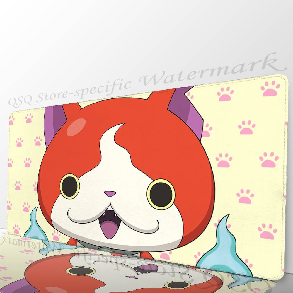 Anime Y-Yo-kai Watch Mousepad Non-slip Suitable For Office Computers Laptops E-sports Game Desk Mats XXL Keyboard
