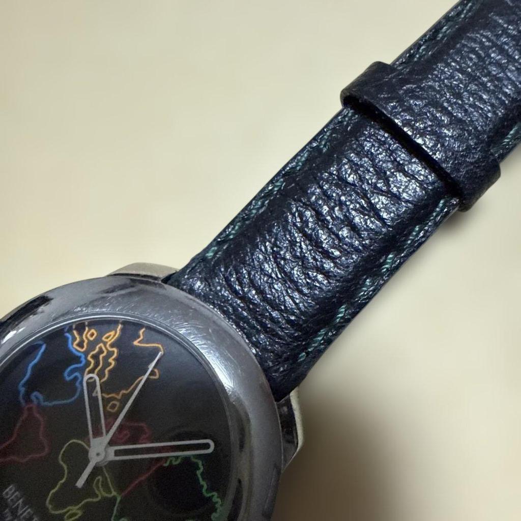 Used Benetton By Roba Vintage Watch World Map [Working Condition, Battery Replaced 3/21]