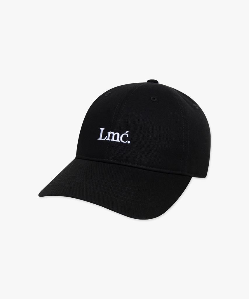 LMC Serif Logo 6Panel Cap Black