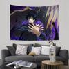Popular Anime Jjujutsu Kkaisen Printed Large Wall Tapestry Indian Buddha Decoration Witchcraft Bohemian Hippie Wall Art Decor