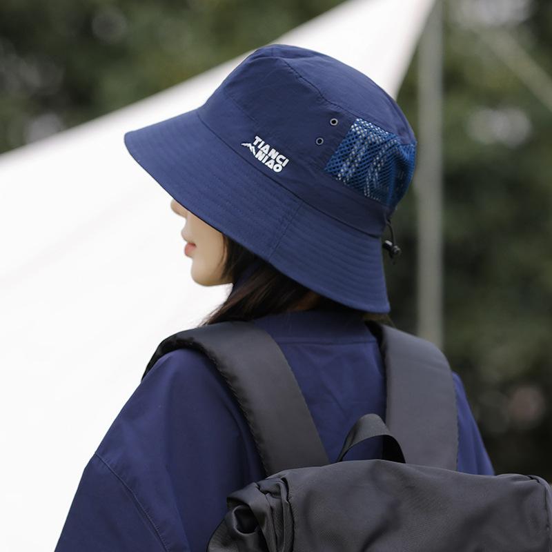 Quick-drying Waterproof Sunscreen Hat Women's Summer Camping Bucket Hat Shading Outdoor Travel Mountaineering Hat Men's Big Head Circumference