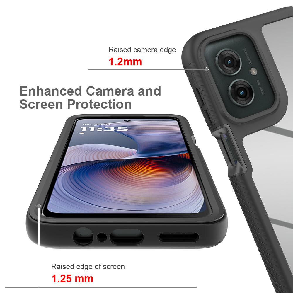 for Moto G55 5G Phone Case, Shockproof Clear Case TPU Bumper Rugged Cover For Motorola Moto G35 5G Protective Case