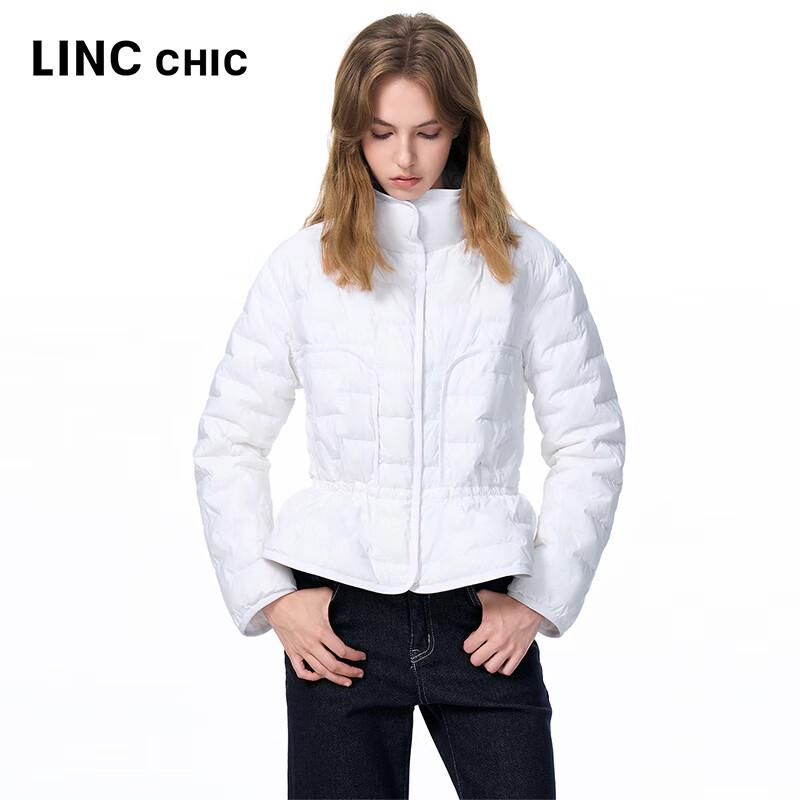 JINYUJIE Women's Lightweight 90% Duck Down Short Stand Collar Jacket