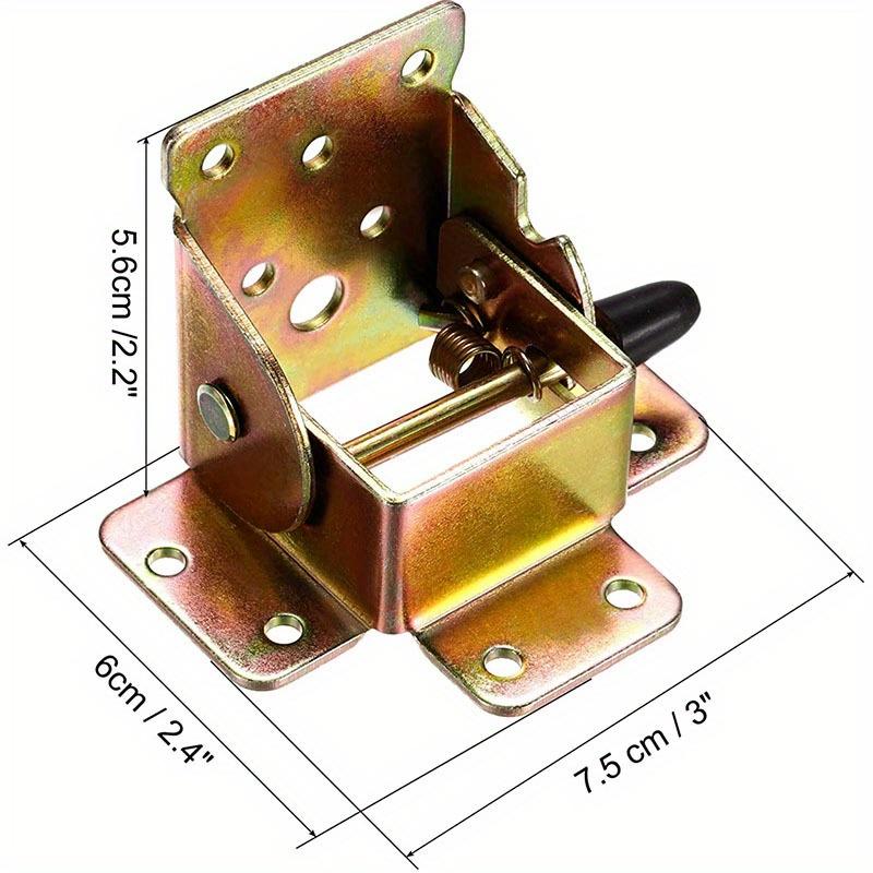 4PCS Folding Bracket Iron Folding Lock Self Lock Hinges Extension Table