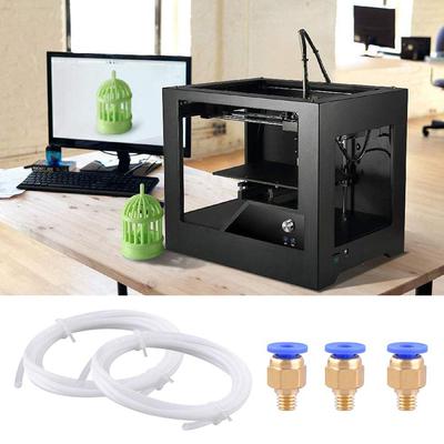 5 Pieces Ptfe Tubing (1.5M) with 10 Pieces Pc4-M6 Fittings and 10 Pieces Pc4-M10 Fitting Connector for 3D Printer 1.75mm
