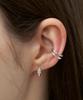 Xanadu Oval Cubic Earrings | Silver