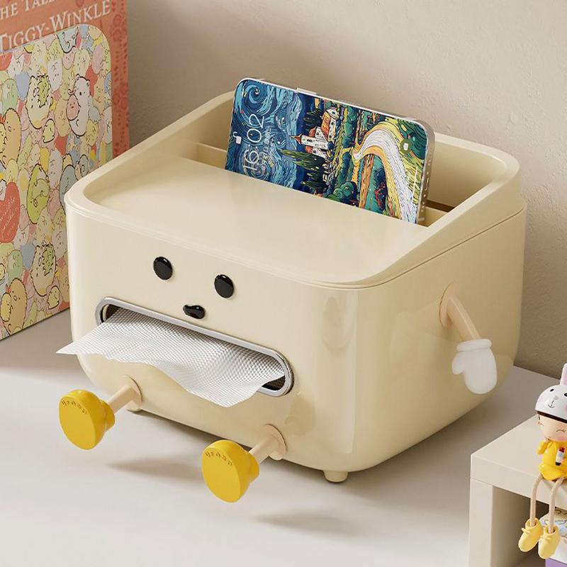 Paper Towel Box Household Living Room Luxury Bedroom Bedside Remote Control Multi-Function Desktop Organizer Box