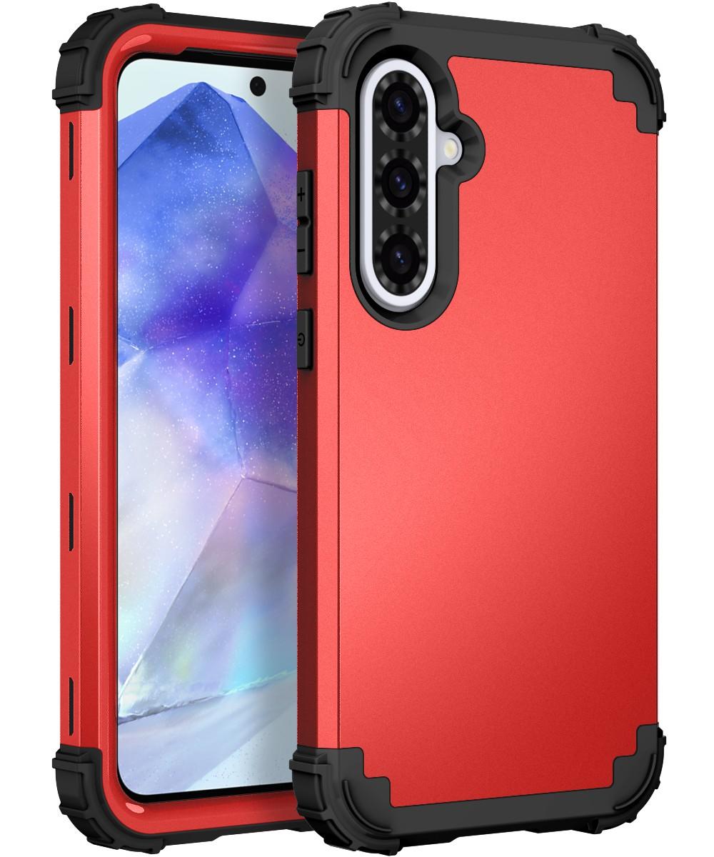 

for Galaxy A26 5G Phone Cases,Heavy Duty Sturdy Armor Shockproof Protective Cover Case For Samsung Galaxy A36 5G,A56 PC Silicone&Galaxy A36