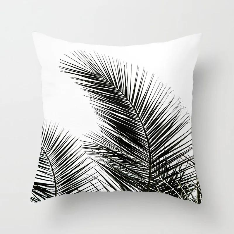 Simple Black and White Pattern Pillowcase Office Living Room Car Ornaments Home Pillowcase
