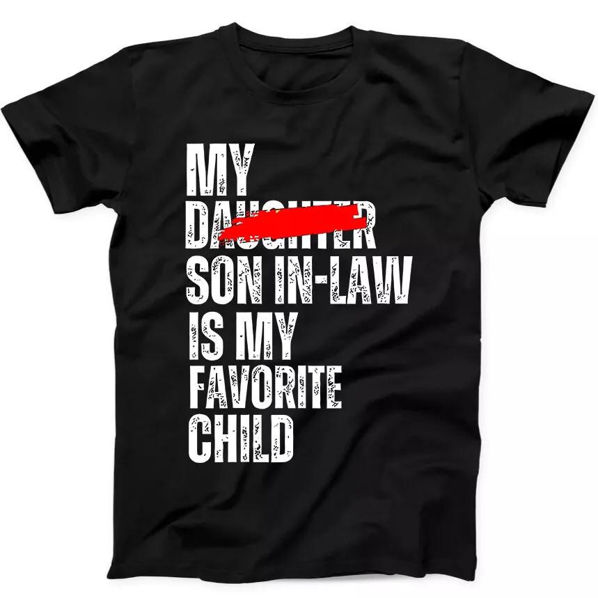 

Мой зять - мой любимый ребенок дочь забавная надпись подарок черная футболка 391 L