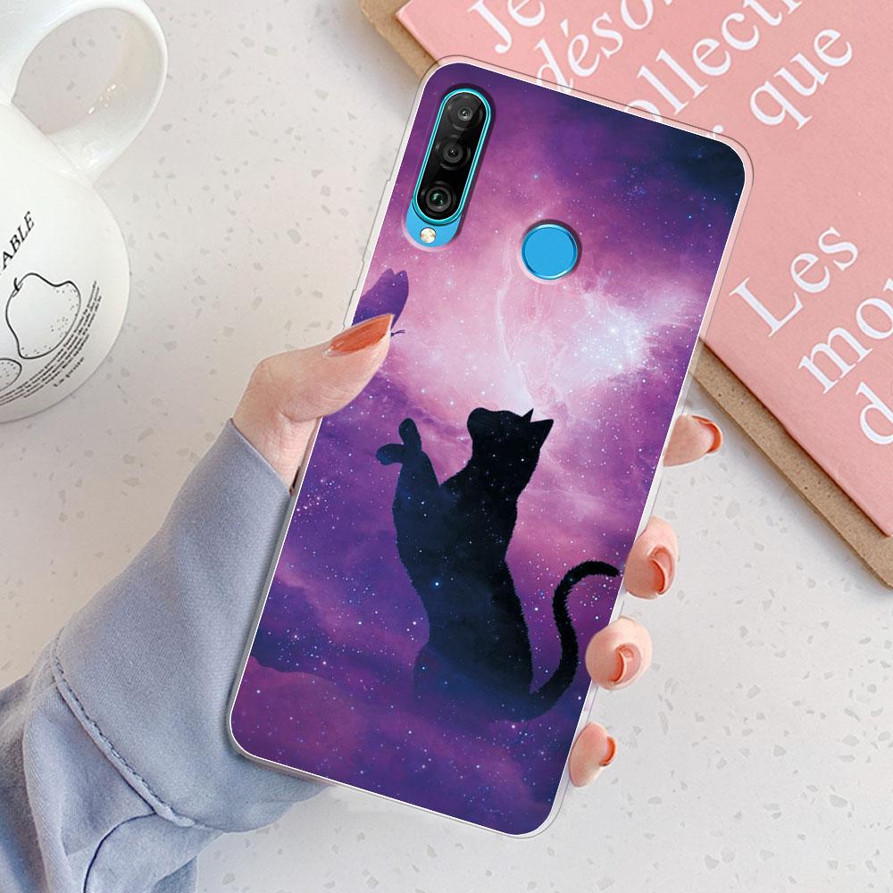 For Huawei P30 Lite Case P30 Lite Back Cover Girls New Fashion Clear Phone Case Fundas Soft Silicone Case For Huawei P30 Lite