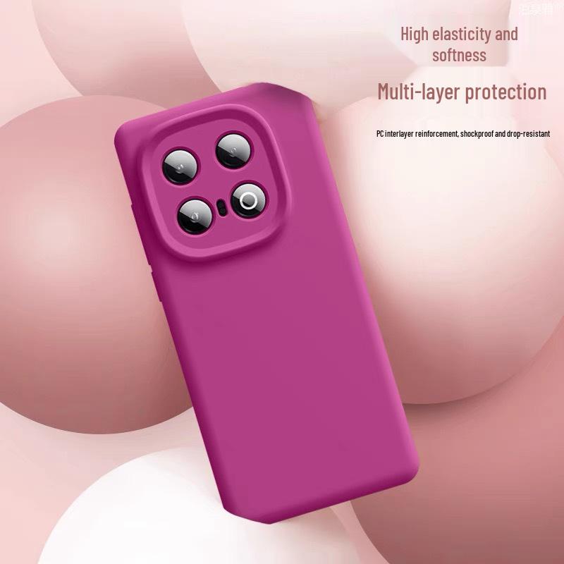 Honor Magic 7/6 Pro Liquid Silicone Full-Coverage Lens Case, Drop-Proof Soft Shell for Honor X60