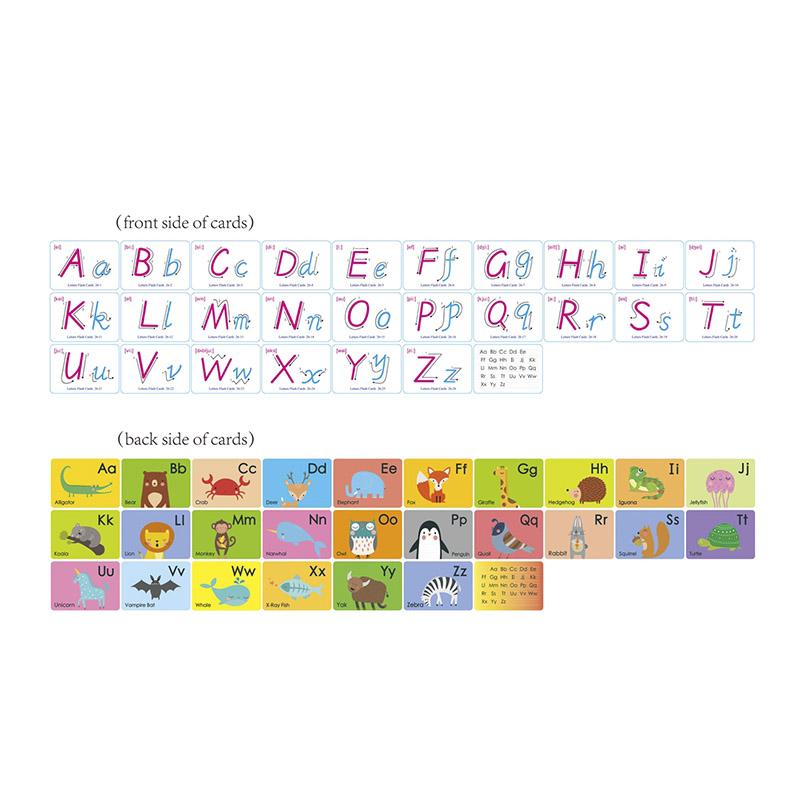 Montessori Toys for Children Early Learning English Flash Cards Educational Toys Kids Cognition Word Card Shape Animal Color Toy