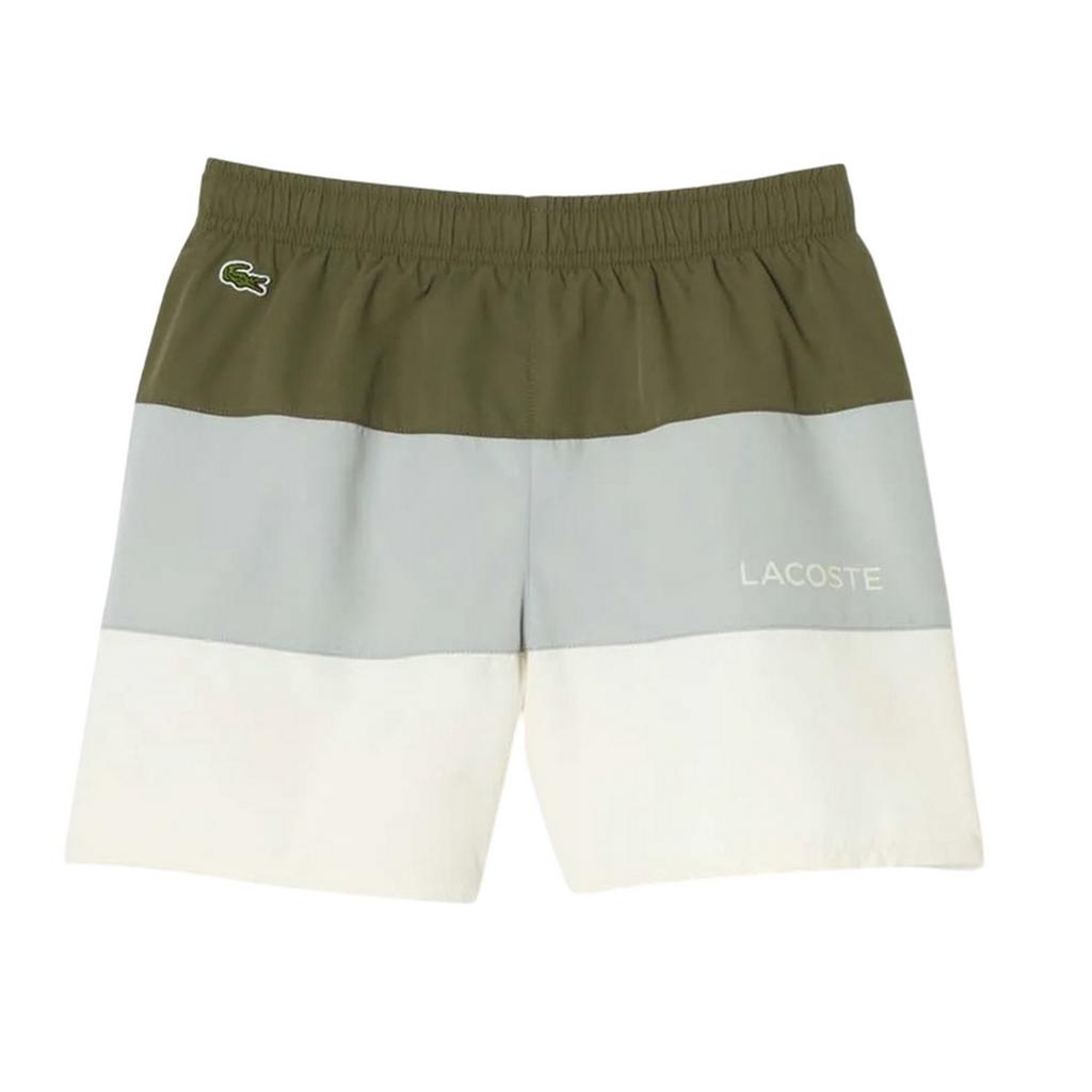 Lacoste Boys Colour Block Taffeta Swimming Trunks