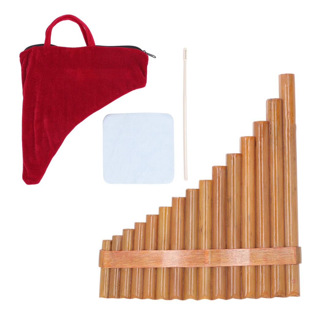 Musical Professional Panpipe Pan Flute 15 Pipes G Key Musical Instrument Pan Pipe Flute Right Hand