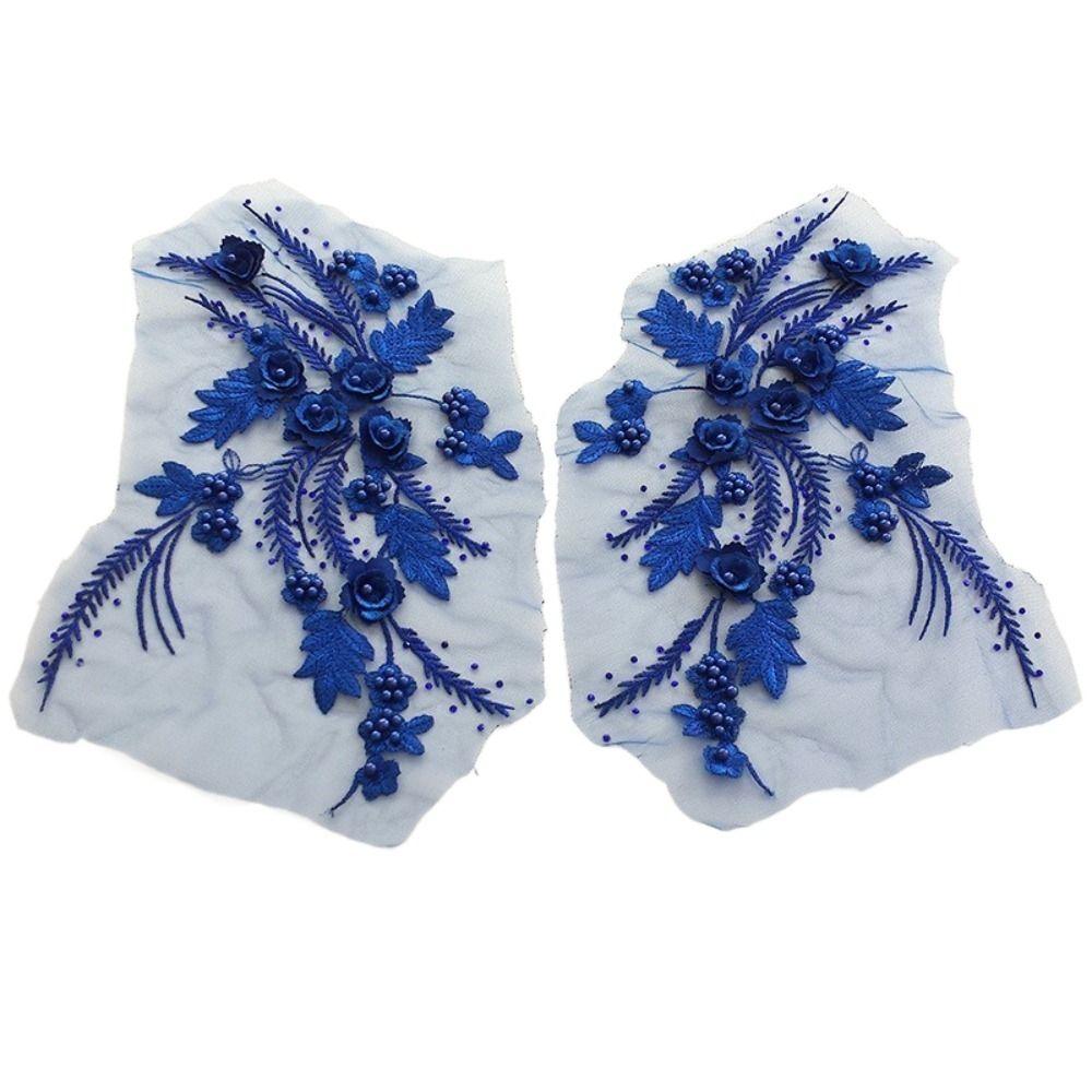 Patchwork Sticker Sequin Embroidery Sequined Embroidery Patches DIY White Black Lace Appliques Clothing Applique Dresses