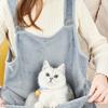Cozy Pet Carrier Apron with Hanging Chest Bag and Sleeping Pocket, Ideal for Small Cats and Dogs On Outdoor Winter Travel