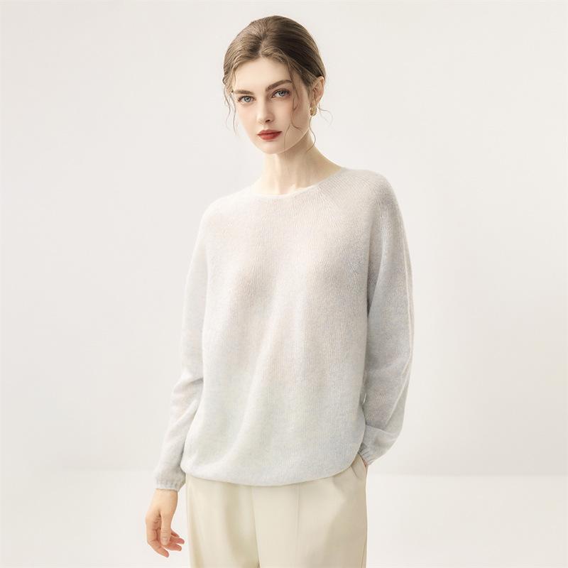 Lekasha Women's Cashmere Goat Wool Loose Knit Sweater