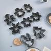 Steel Santa Claus DIY Snowflake Baking Tools Christmas Decor Cookie Cutters Set Biscuit Mold