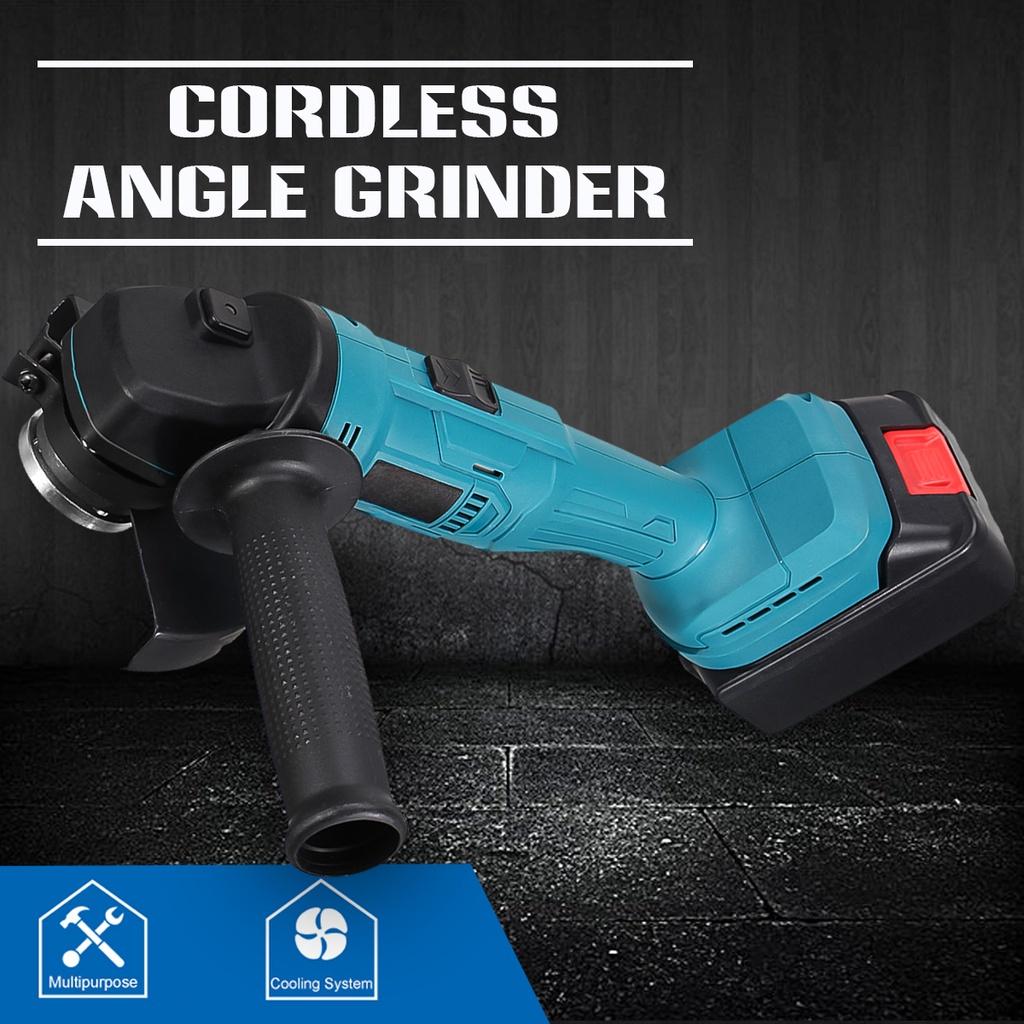 1580W Cordless Angle Grinder 11000rpm Li Battery Electric Polishing Cutting Machine Power Tools For 18V Battery 125mm