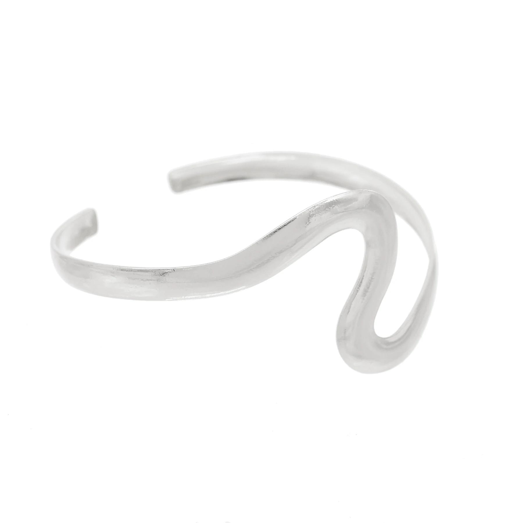 

Простые винтажные регулируемые открытые нарукавники-манжеты для женщин, тренд 2025, готические геометрические браслеты на руку, эстетичные украшения, подарок, новинка