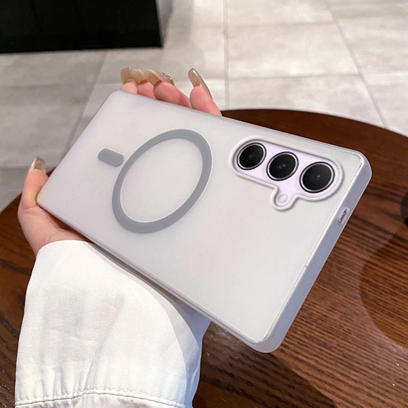 For Samsung Galaxy A56 5G Magnetic Case Compatible with MagSafe Frosted PC Phone Cover