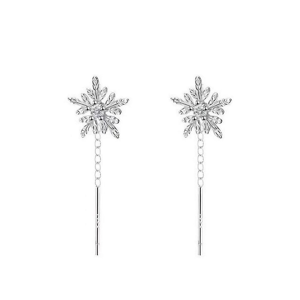 Zircon Long Tassel Earrings Rhinestone Diamond Earrings Elegant Dangle Ear Studs Jewelry