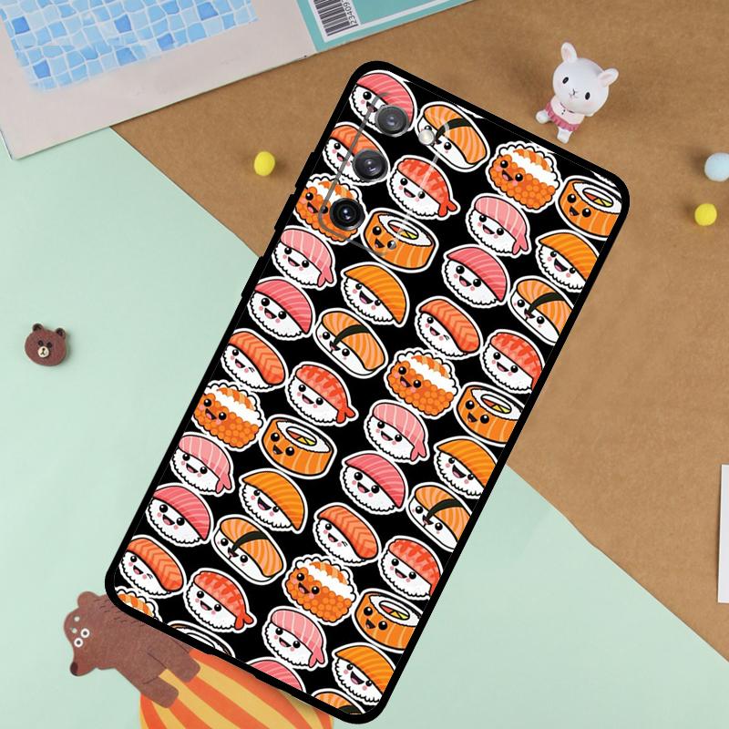 Essen Sushi Weiche Hülle Für Samsung Galaxy S25 Ultra S9 S10 S20 FE S21 S22 S23 Plus S24 Ultra Funda Abdeckung